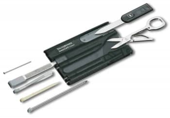 Швейцарская карта Victorinox SwissCard Classic (0.7133.T3) черный полупрозрачный коробка подарочная - фото 5