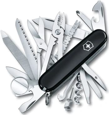 Нож перочинный Victorinox SwissChamp (1.6795.3) 91мм 33функц. черный карт.коробка - фото 2