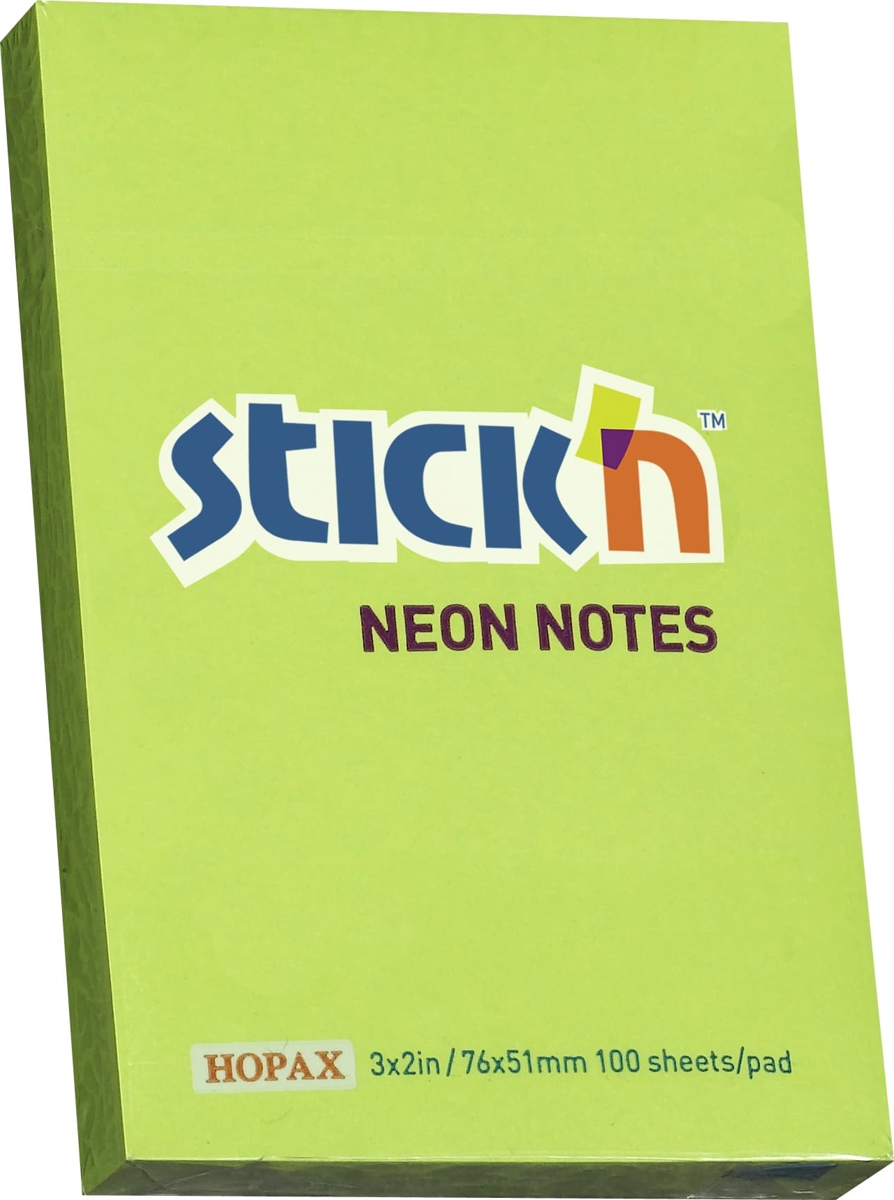 Блок самоклеящийся бумажный Stick`n 21163 51x76мм 100лист. 70г/м2 неон зеленый - фото 5