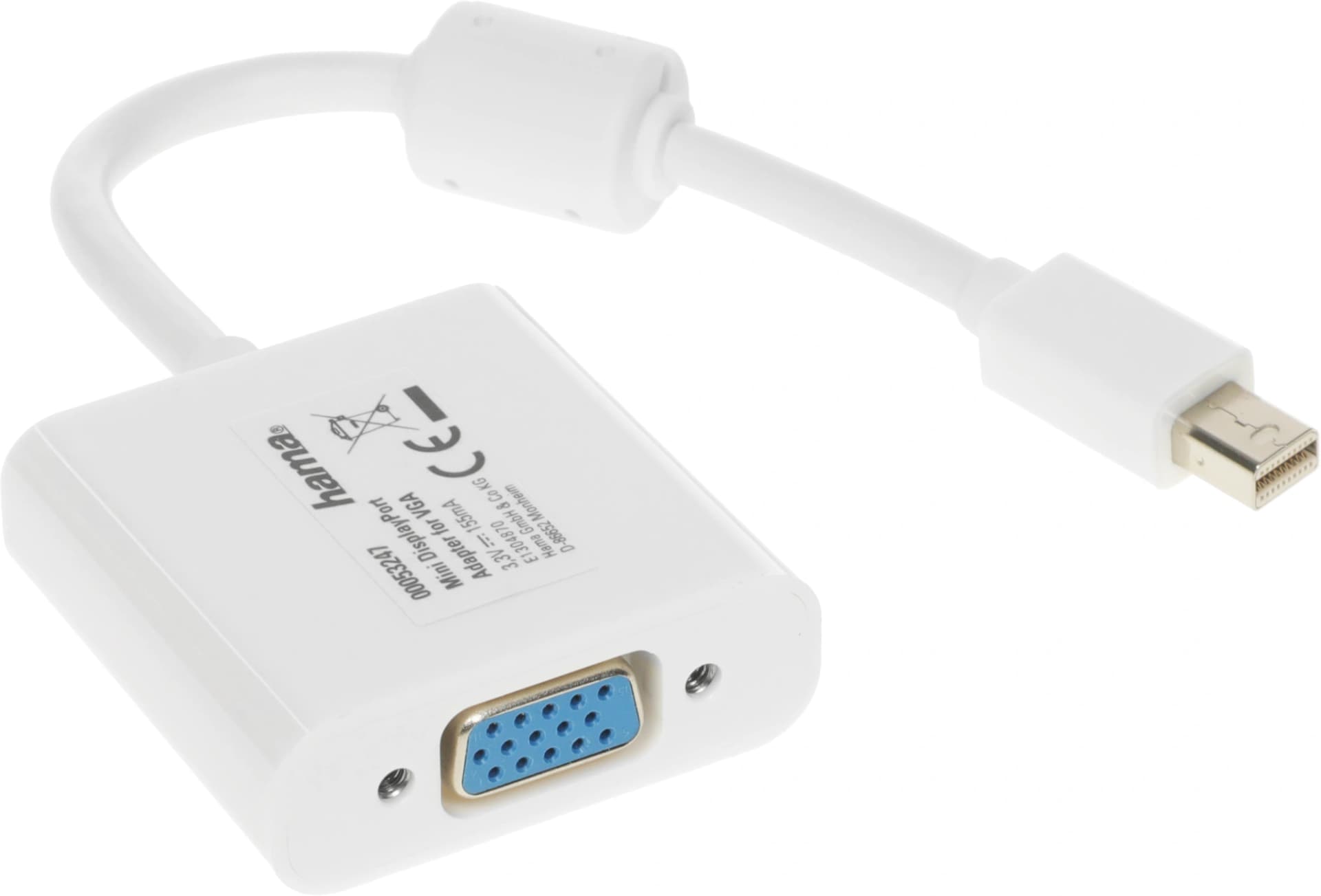 Адаптер Hama VGA (f) miniDisplayPort (m) 0.1м (00053247) - фото 4