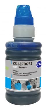 Чернила Cactus CS-I-EPT0732 голубой 100мл для Epson St С79/C110/СХ3900/CX4900/CX5900 - фото 2