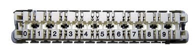 Плинт Lanmaster TWT-LSA10P-DIS-09 10 пар LSA-PROFIL размык. ABS пластик белый - фото 4