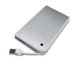 Внешний корпус для HDD/SSD AgeStar 3UB2A14 SATA II пластик/алюминий белый 2.5" - фото 4