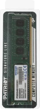 Память DDR3 4Gb 1333MHz Patriot PSD34G133381 RTL PC3-10600 CL9 DIMM 240-pin 1.5В single rank Ret - фото 2