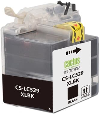 Картридж струйный Cactus CS-LC529XLBK черный (61мл) для Brother DCP-J100/J105/J200 с чипом - фото 5