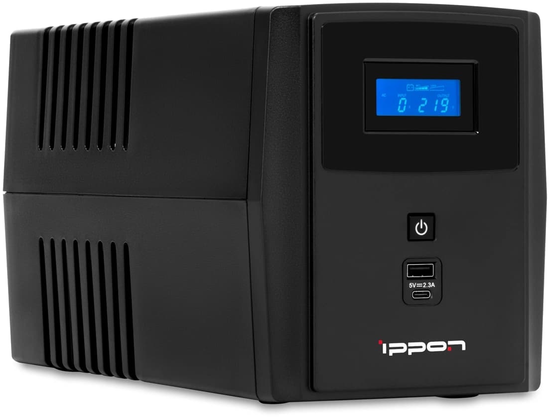 Источник бесперебойного питания Ippon Smart Power Pro II 1600 960Вт 1600ВА черный - фото 3