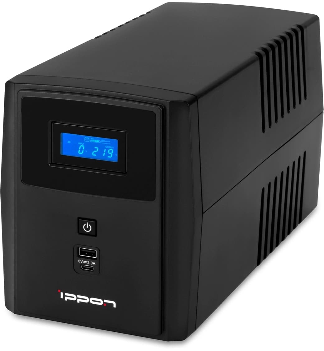 Источник бесперебойного питания Ippon Smart Power Pro II 1600 960Вт 1600ВА черный - фото 5