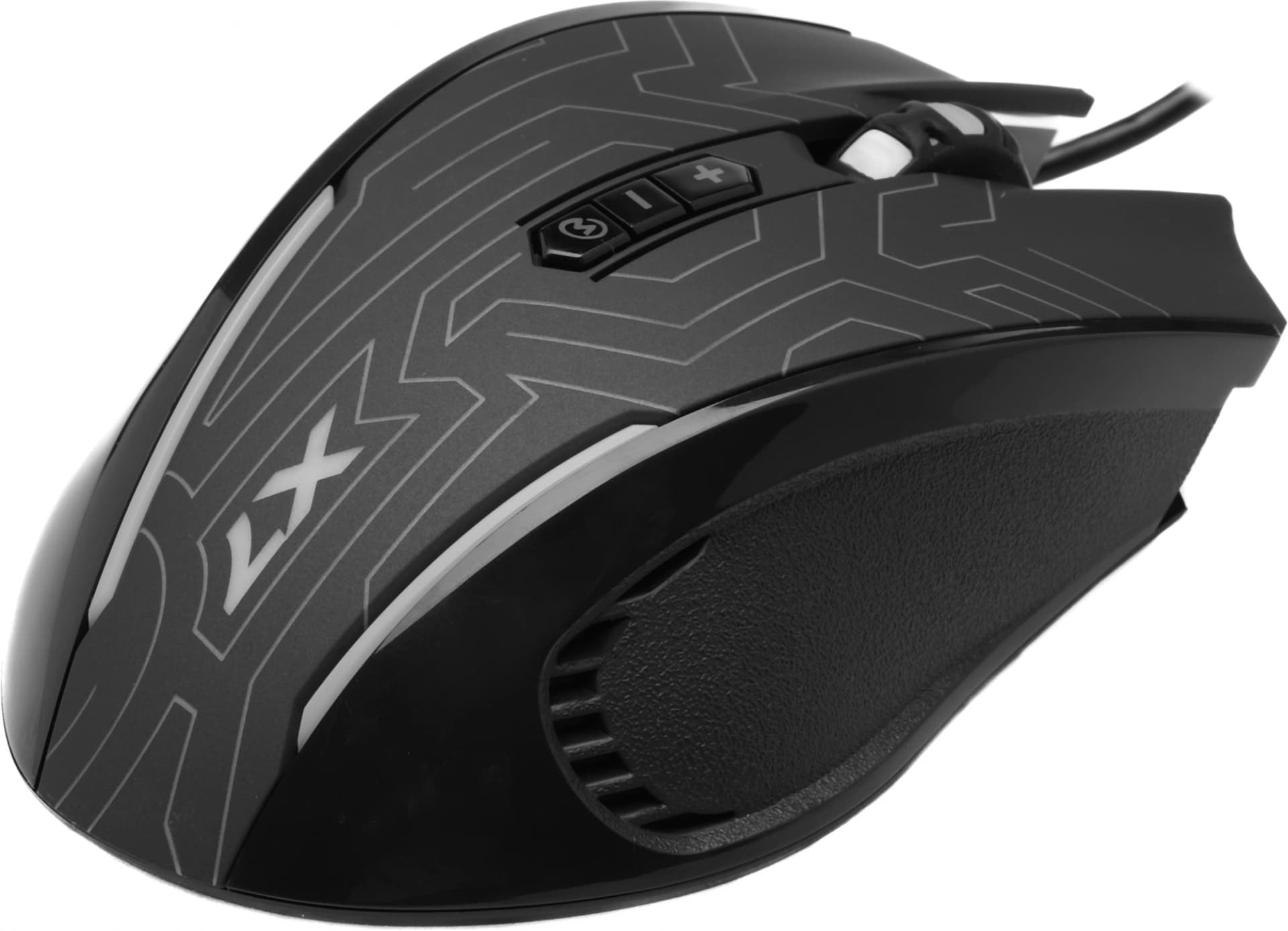 Мышь A4Tech X87 черный оптическая 2400dpi USB 8but (X87 (MAZE)) - фото 3