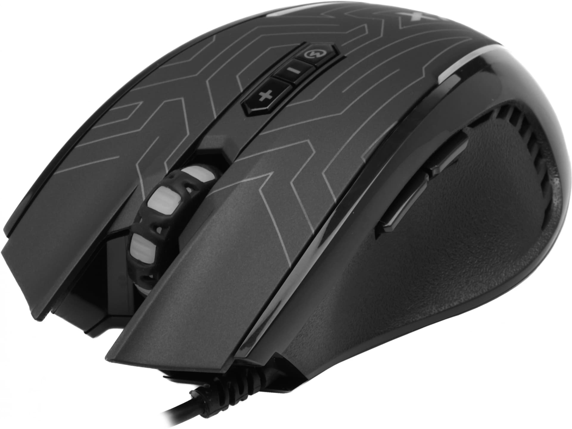 Мышь A4Tech X87 черный оптическая 2400dpi USB 8but (X87 (MAZE)) - фото 4