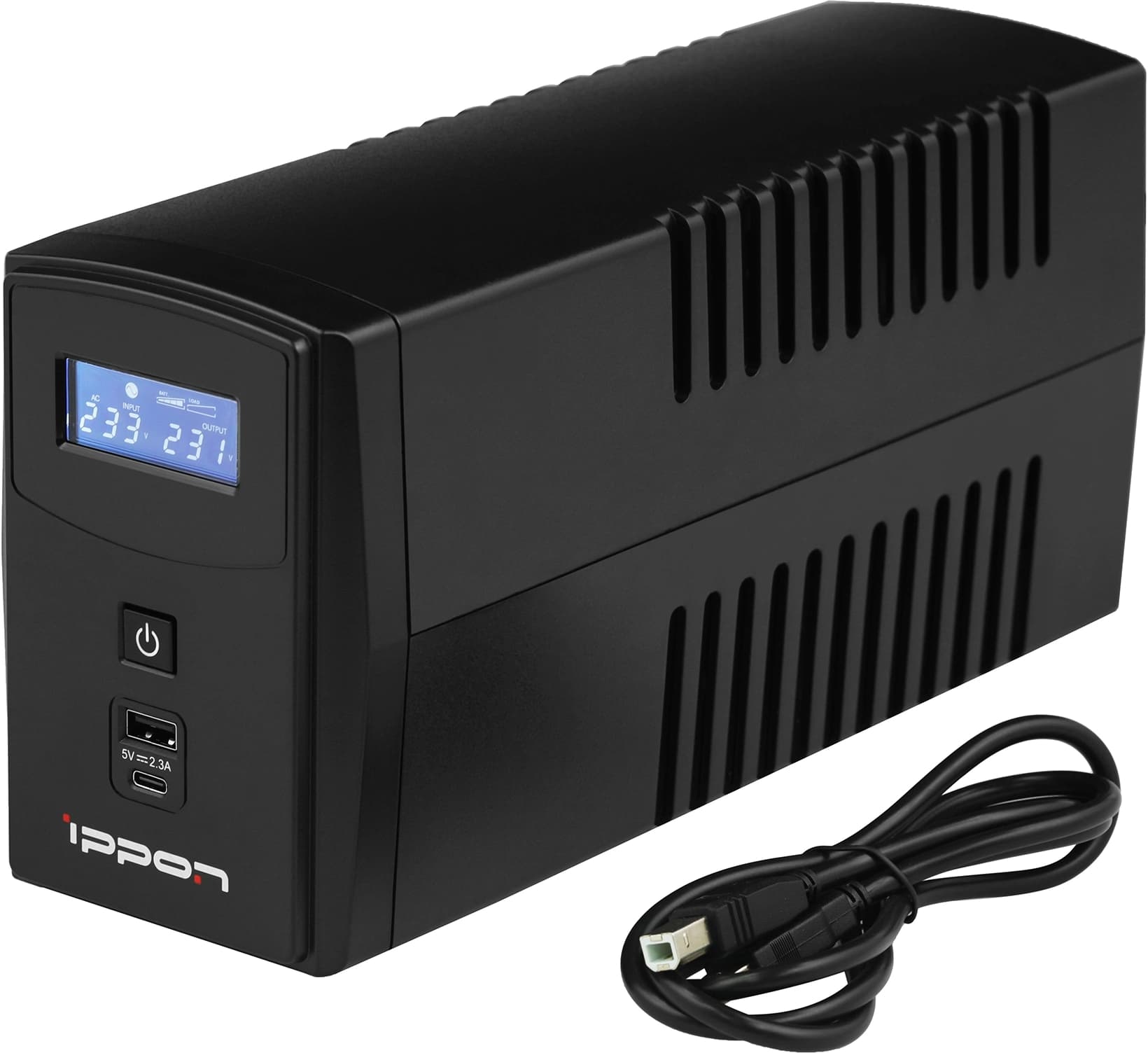 Источник бесперебойного питания Ippon Back Power Pro II 800 480Вт 800ВА черный - фото 5