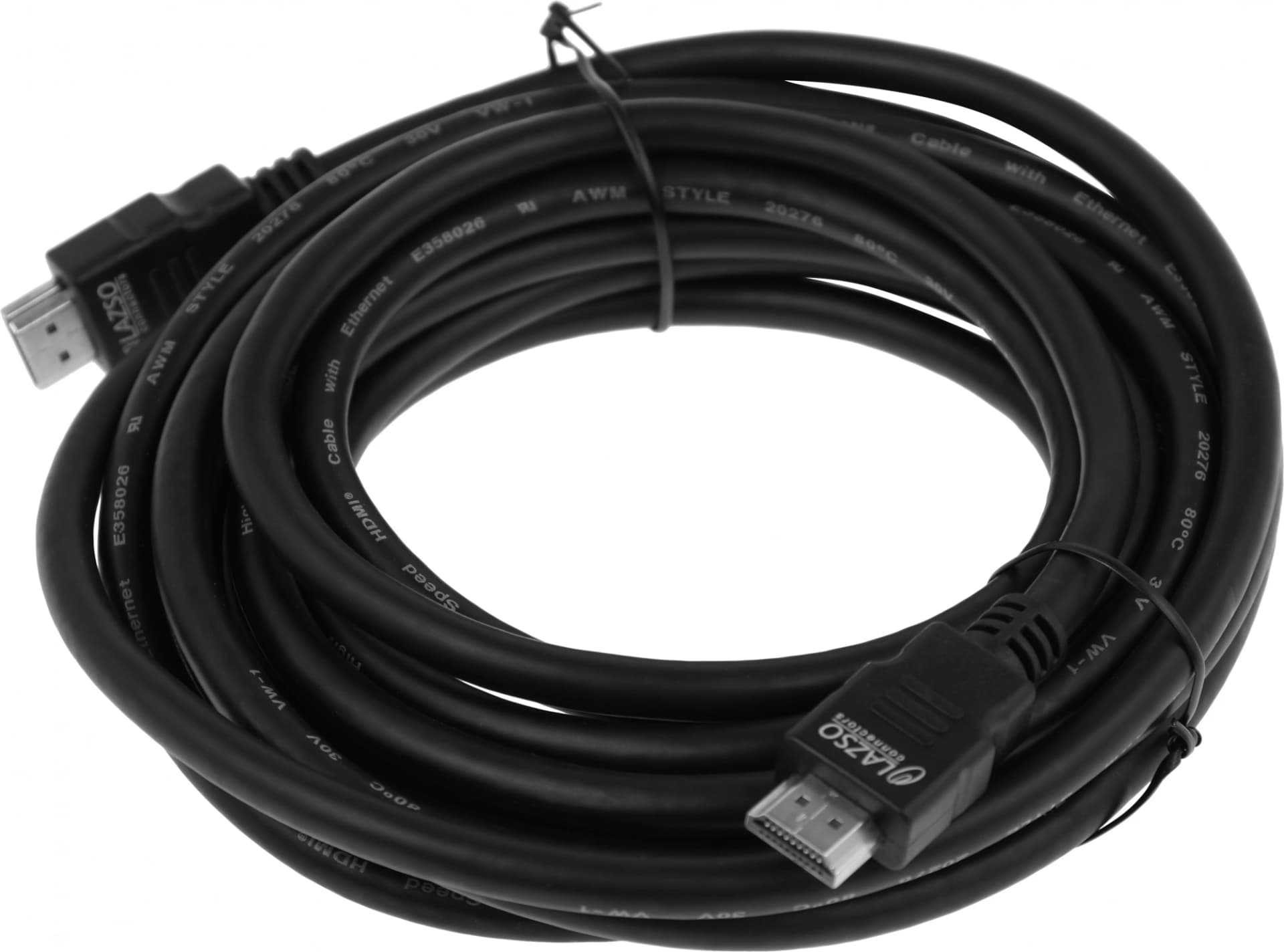 Кабель аудио-видео WH-111 HDMI (m)/HDMI (m) 5м. позолоч.конт. черный (9783) - фото 3