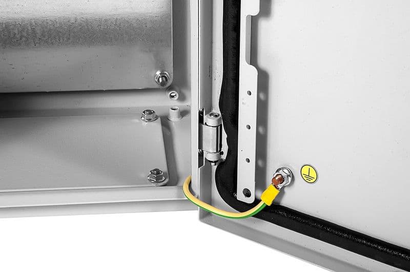 Шкаф электротехнический Elbox EMW-500.400.210-1-IP66 одноствор. настенный 500мм 400мм 210мм 195мм IP66 несъемн.бок.пан. 100кг светло-серый сталь - фото 3