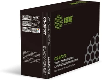 Картридж лазерный Cactus CS-SP377 408162 черный (6400стр.) для Ricoh Aficio SP 377DNwX/377SFNwX - фото 2