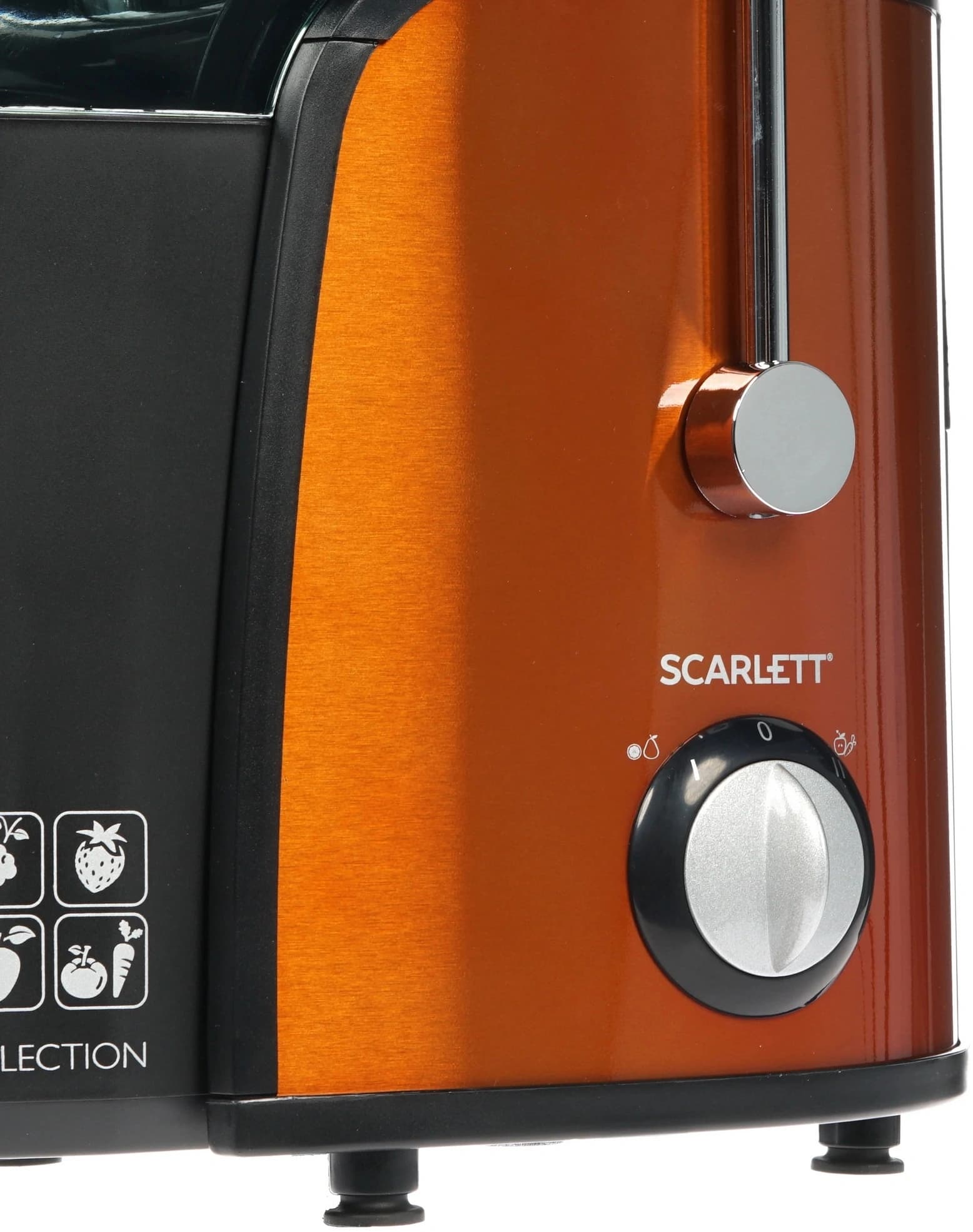 Соковыжималка центробежная Scarlett SC-JE50S42 1000Вт рез.сок.:1000мл. оранжевый - фото 4