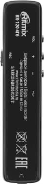Диктофон Цифровой Ritmix RR-120 4Gb черный - фото 5