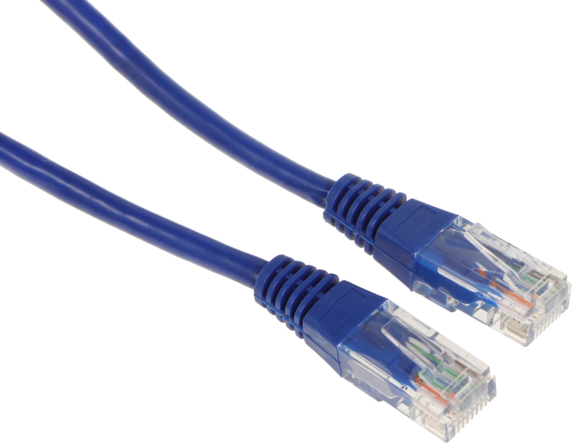 Патч-корд Lanmaster TWT-45-45-0.3-BL UTP RJ-45 вил.-вилка RJ-45 кат.5E 0.3м синий ПВХ (уп.:1шт) - фото 4