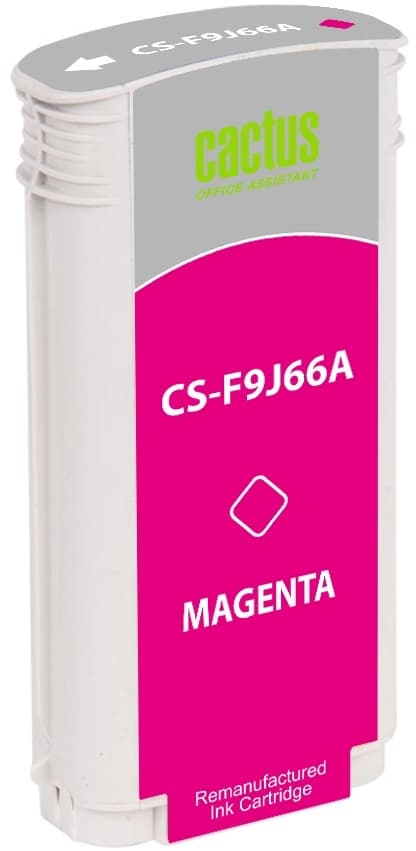 Картридж струйный Cactus CS-F9J66A 728XL пурпурный (130мл) для HP DJ T730/T830 с чипом - фото 4