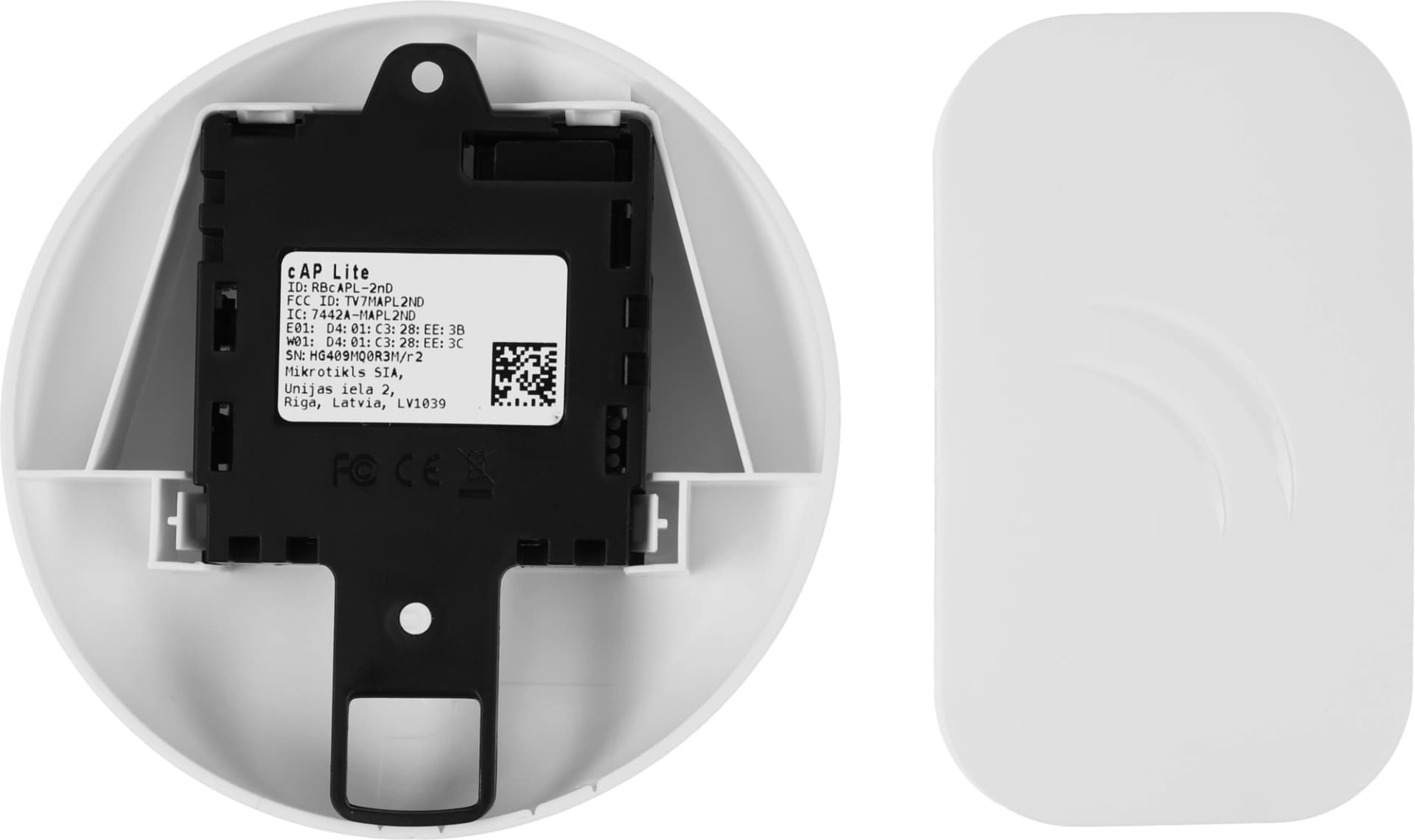 Точка доступа MikroTik cAP lite (RBCAPL-2ND) N300 10/100BASE-TX белый - фото 4