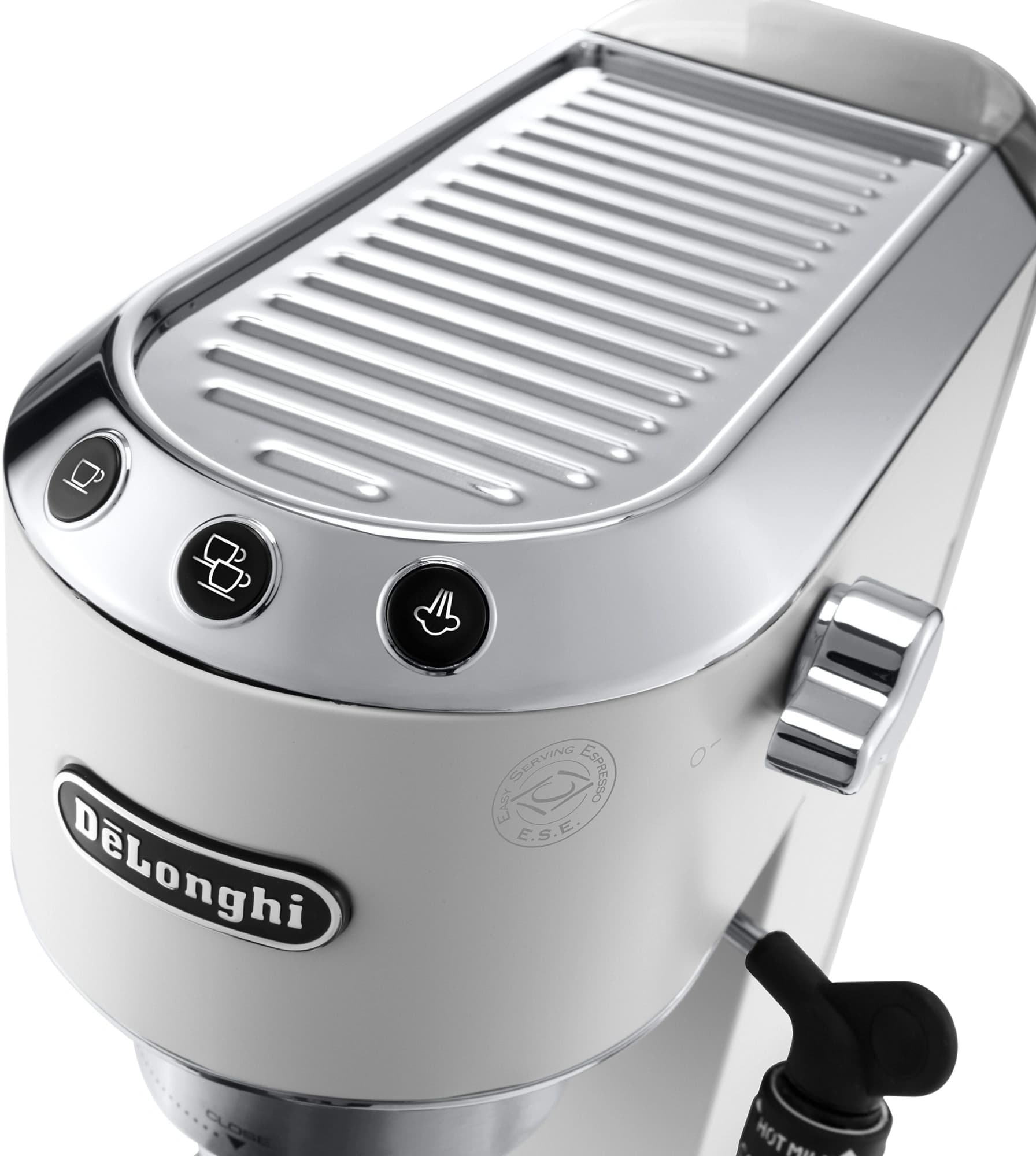 Кофеварка рожковая Delonghi EC685.W 1350Вт белый - фото 3