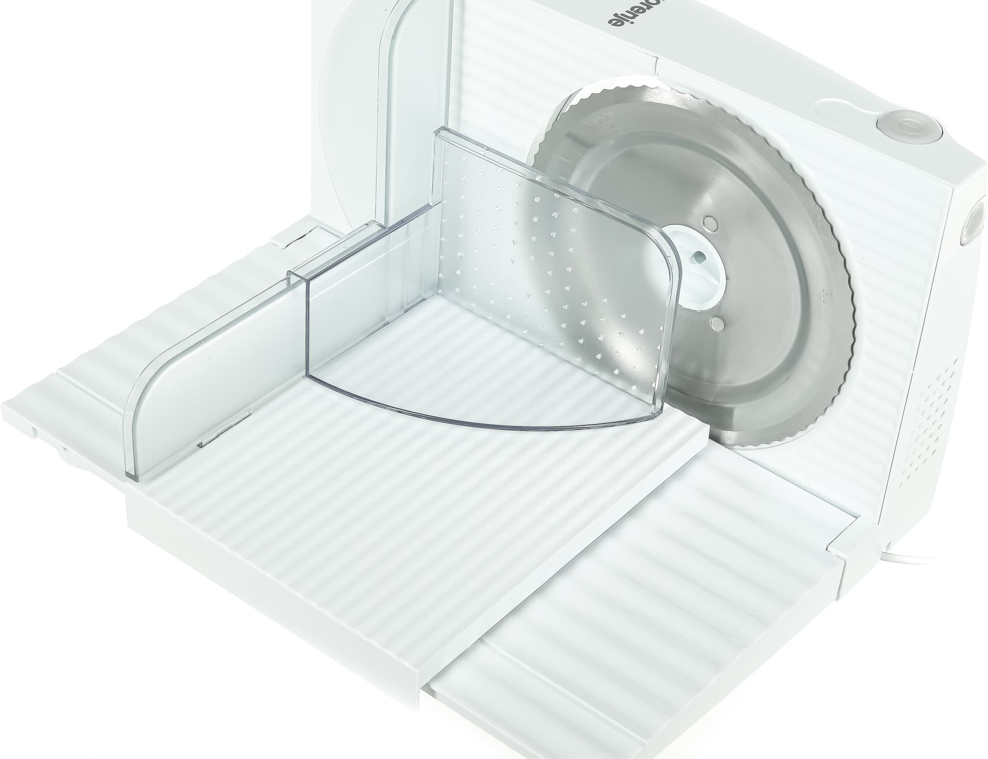 Ломтерезка Gorenje R401W 100Вт (нарезка до 17мм) белый - фото 2