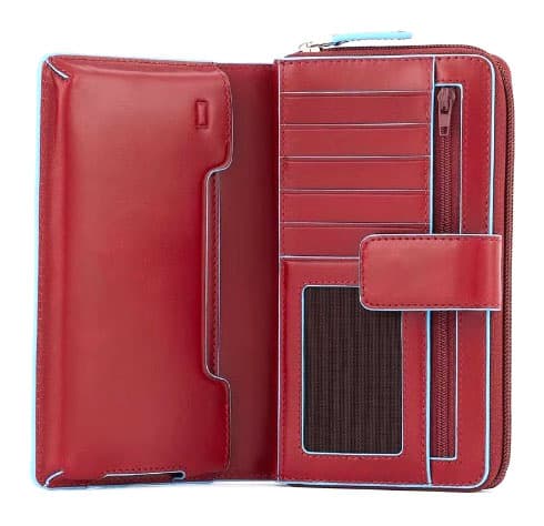 Кошелек женский Piquadro Blue Square PD1354B2R/R красный натур.кожа - фото 4