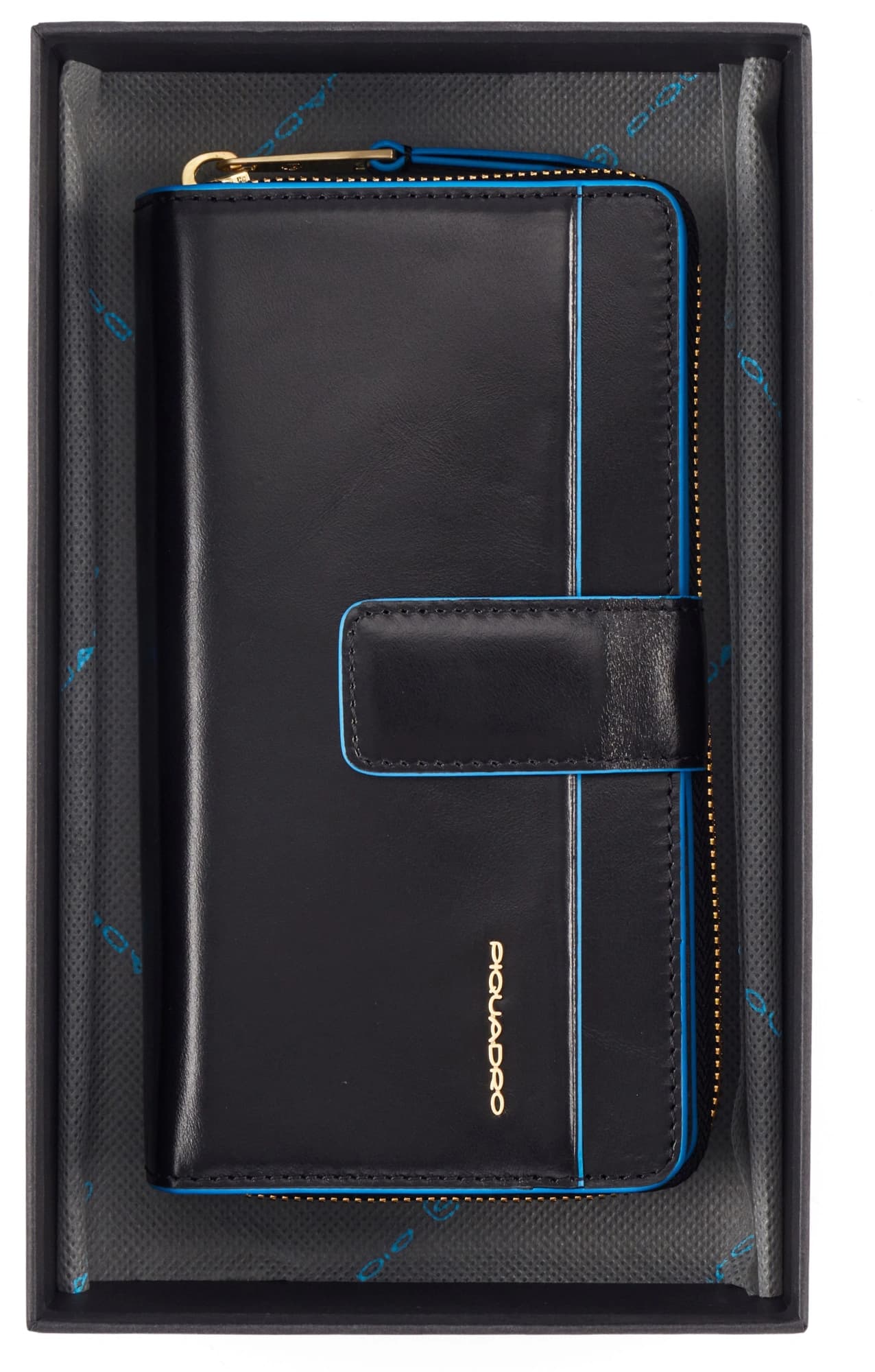 Кошелек женский Piquadro Blue Square PD1354B2R/N черный натур.кожа - фото 3