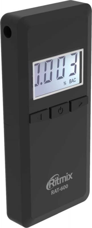 Алкотестер Ritmix RAT-600 электрохимический черный - фото 5