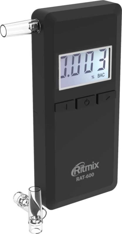 Алкотестер Ritmix RAT-600 электрохимический черный - фото 3