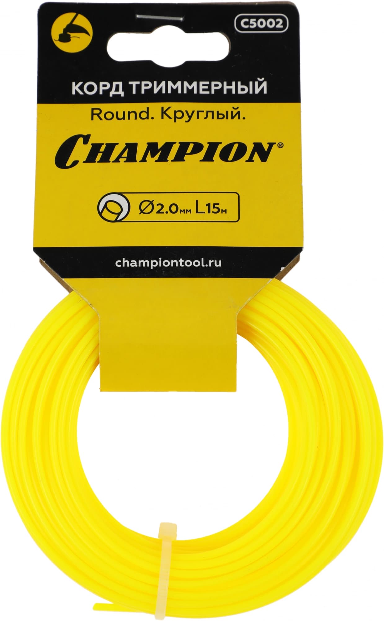 Леска для садовых триммеров Champion C5002 d=2мм L=15м - фото 4