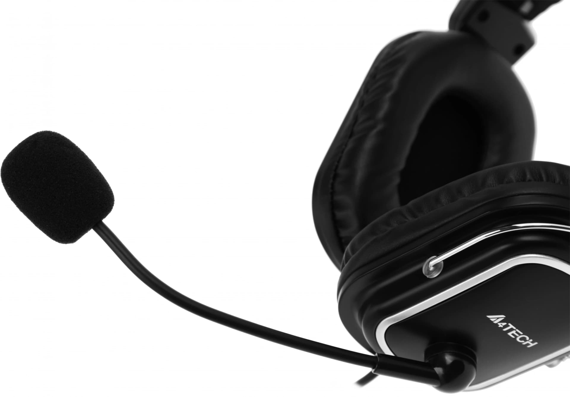 Наушники с микрофоном A4Tech HU-50 черный 2м накладные USB оголовье - фото 4