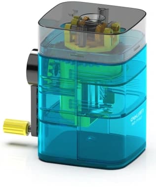 Точилка для карандашей механическая Deli 71162Blue 1 отверстие пластик синий - фото 5