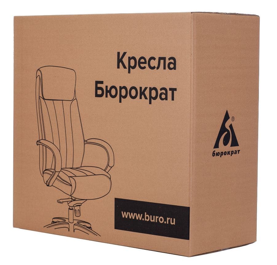 Кресло руководителя Бюрократ T-9923WALNUT светло-коричневый Leather Eichel кожа крестов. металл/дерево - фото 5