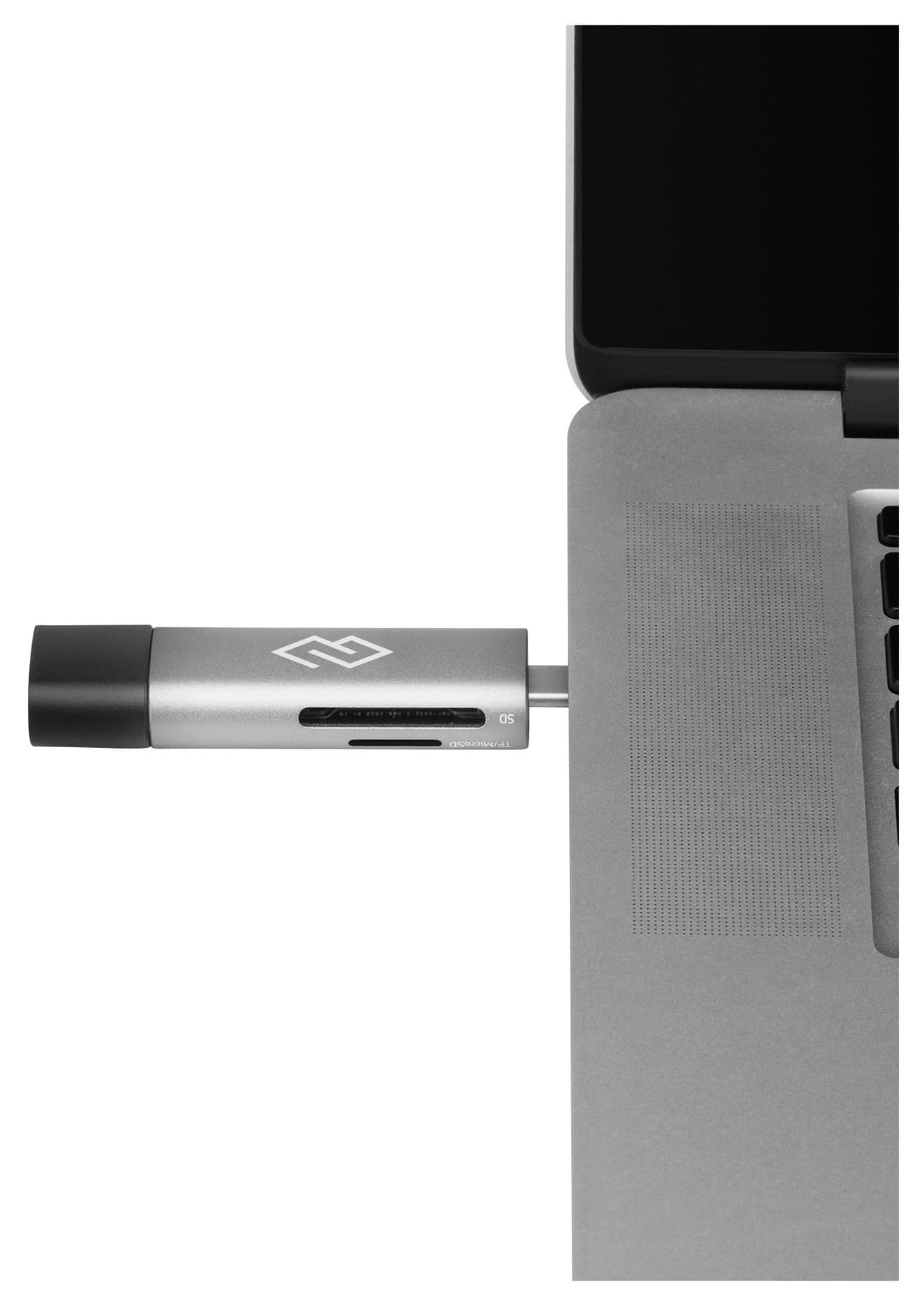 Устройство чтения карт памяти USB 2.0/Type C Digma CR-CU2520-G серый - фото 4