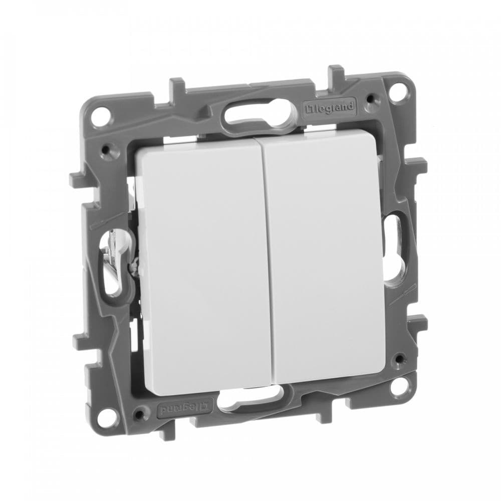 Выключатель Legrand Etika скрыт. 2кл. IP20 белый (672202) - фото 3