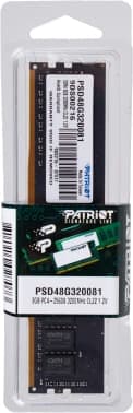 Память DDR4 8Gb 3200MHz Patriot PSD48G320081 Signature RTL Gaming PC4-25600 CL22 DIMM 288-pin 1.2В single rank Ret - фото 5