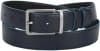 Ремень мужской Piquadro Blue Square CU2619B2/NBLU2 регулир. 127х3.5см черный/темно-синий натур.кожа - фото 3