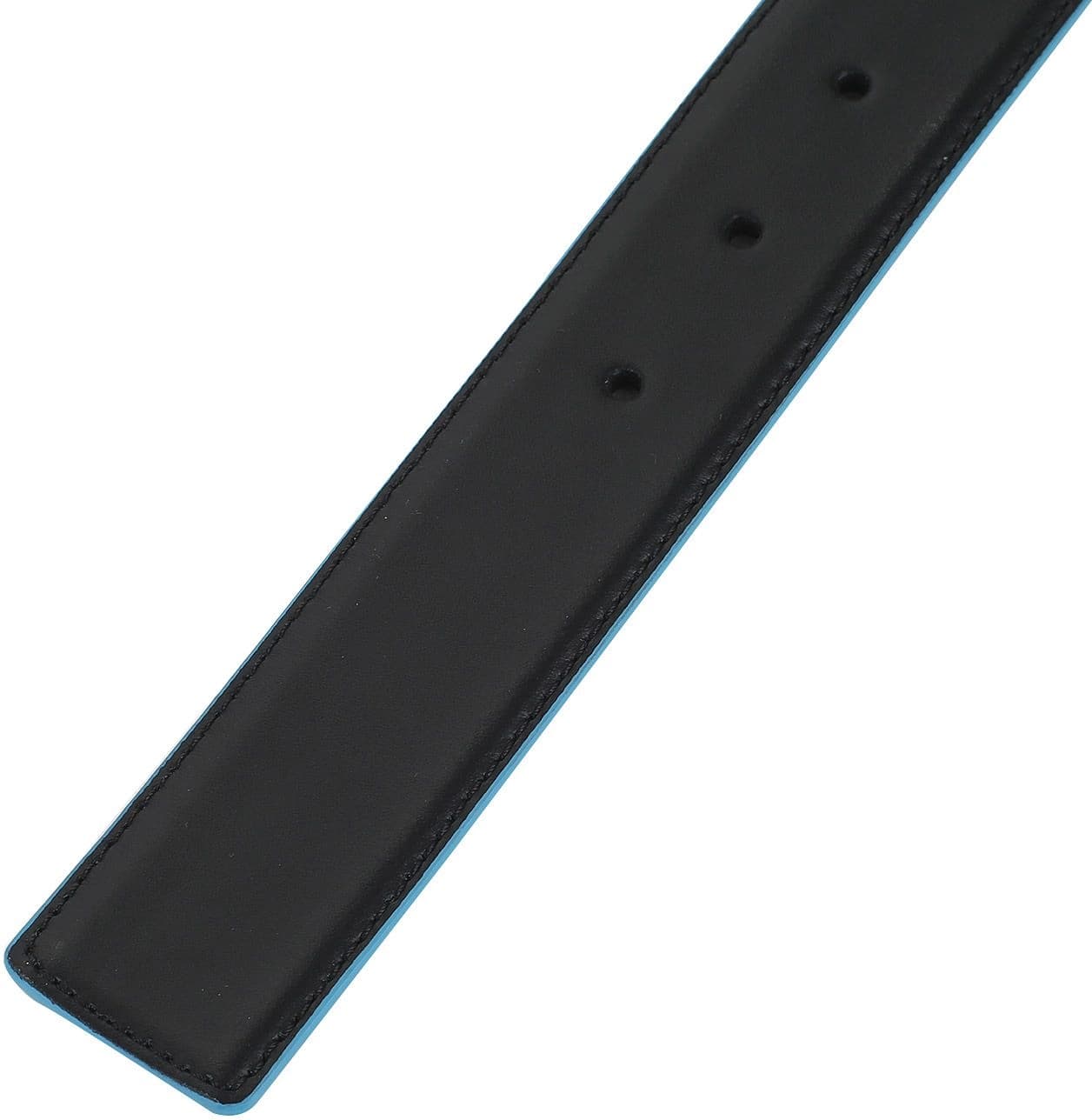 Ремень мужской Piquadro Blue Square CU2619B2/NBLU2 регулир. 127х3.5см черный/темно-синий натур.кожа - фото 3