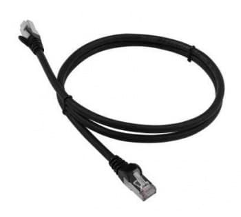 Патч-корд Lanmaster LAN-PC45/S6A-1.0-BK FTP RJ-45 вил.-вилка RJ-45 кат.6A 1м черный LSZH (уп.:1шт) - фото 2