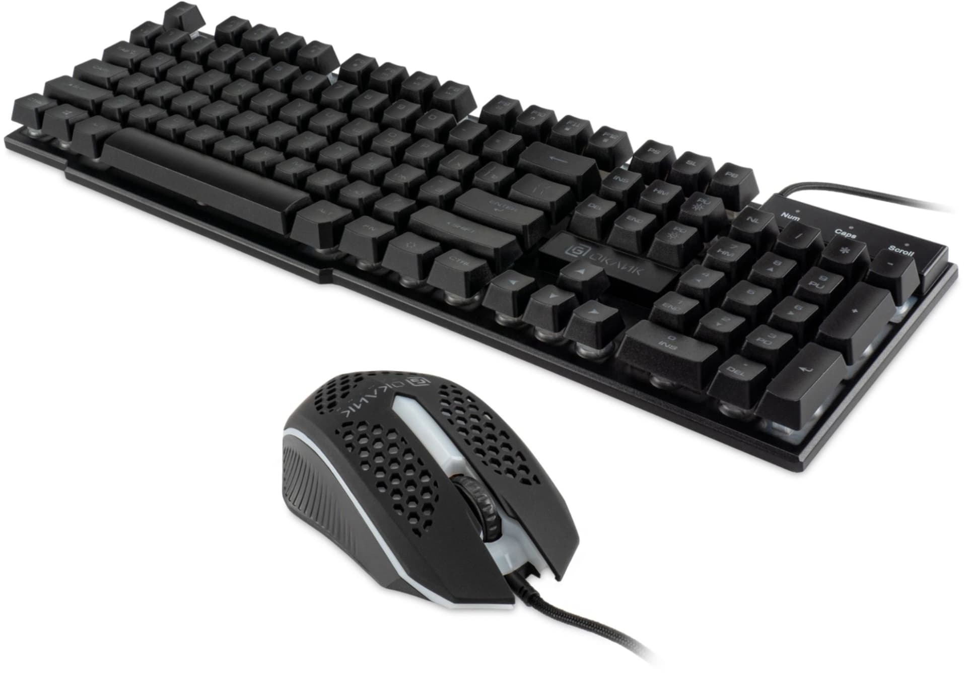 Клавиатура + мышь Оклик 400GMK клав:черный мышь:черный USB LED (1546779) - фото 3
