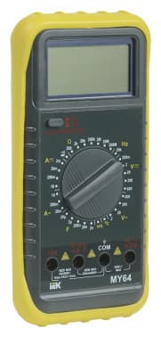 Мультиметр IEK Professional MY64 цифровой желтый/черный (TMD-5S-064) - фото 2