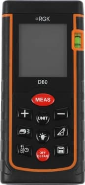 Лазерный дальномер RGK D80 2кл.лаз. 635нм цв.луч. красный (4610011871832) - фото 5