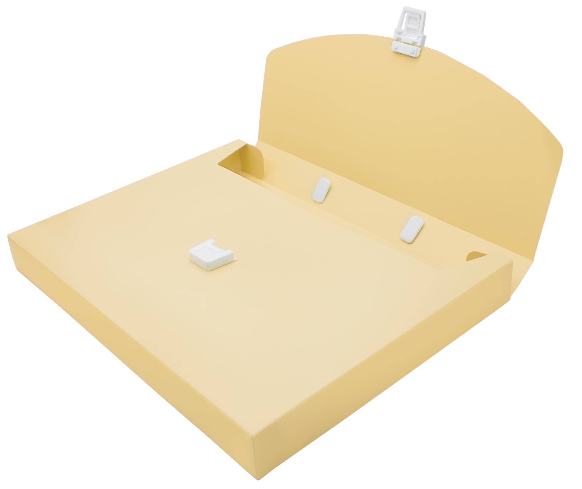 Портфель Бюрократ Pastel PASTPP01YEL 1 отдел. A4 пластик 0.7мм желтый - фото 3