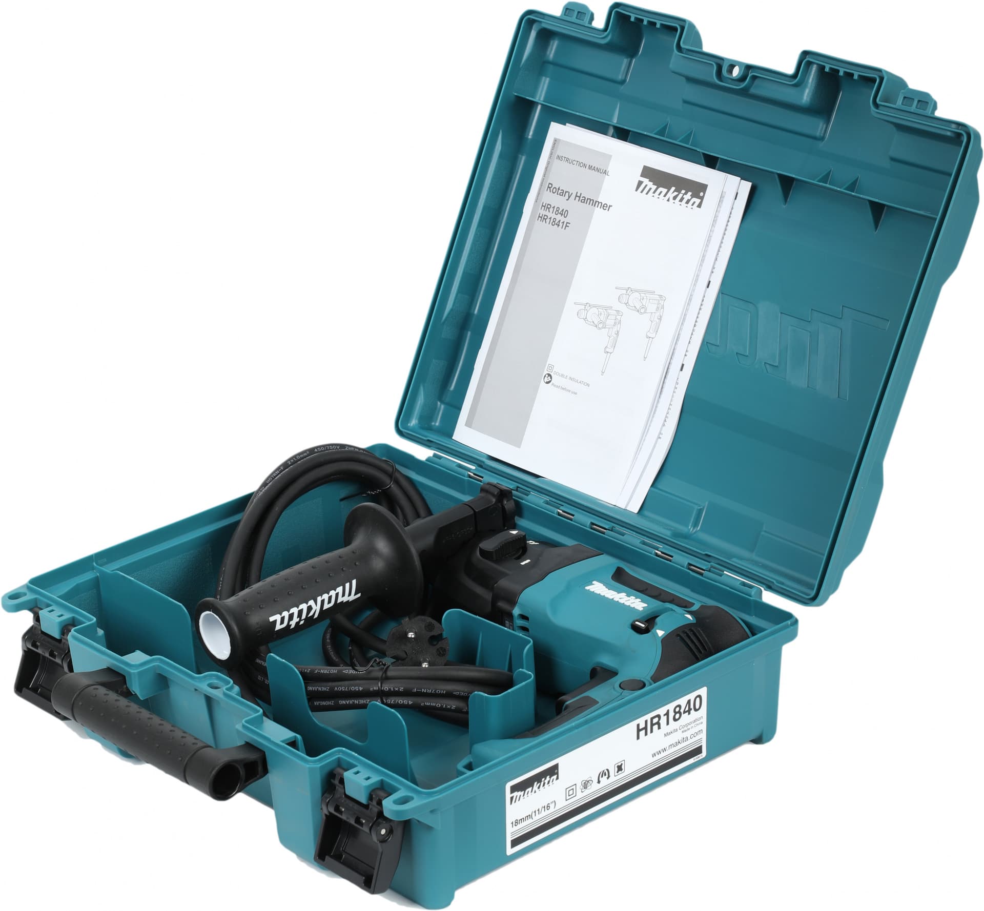 Перфоратор Makita HR1840 патрон:SDS-plus уд.:1.4Дж 470Вт (кейс в комплекте) - фото 2
