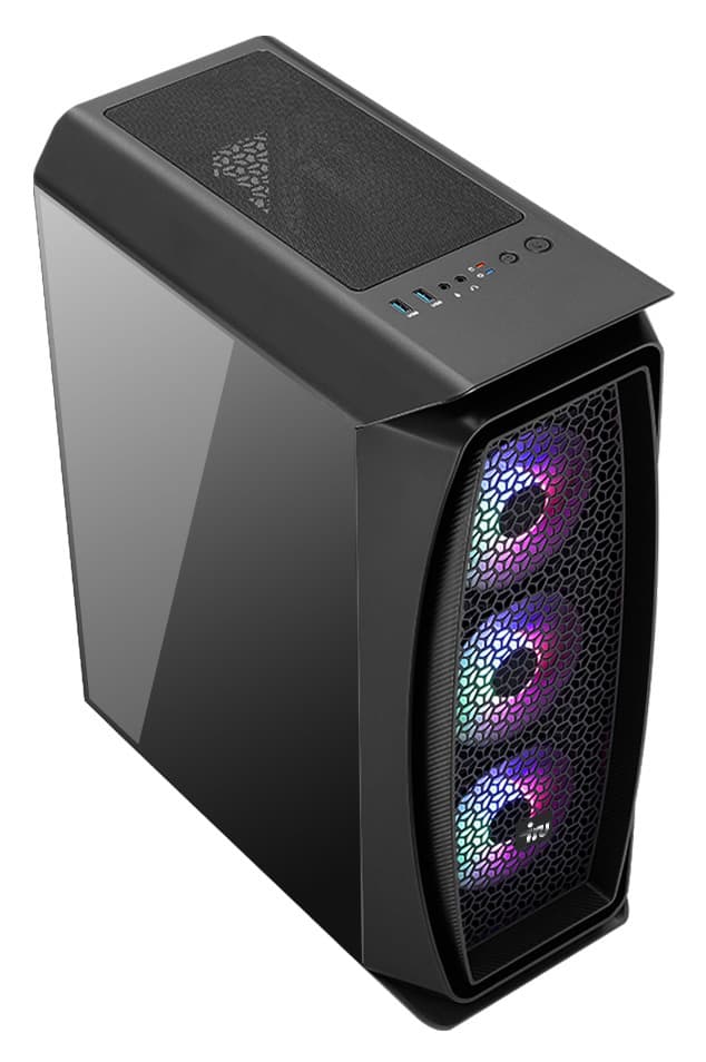 ПК IRU Game 520B5 MT Ryzen 5 5600X (3.7) 16Gb SSD1Tb RTX3060Ti 8Gb Windows 10 Home Single Language 64 GbitEth 650W черный (RUS) (1639151) - фото 3