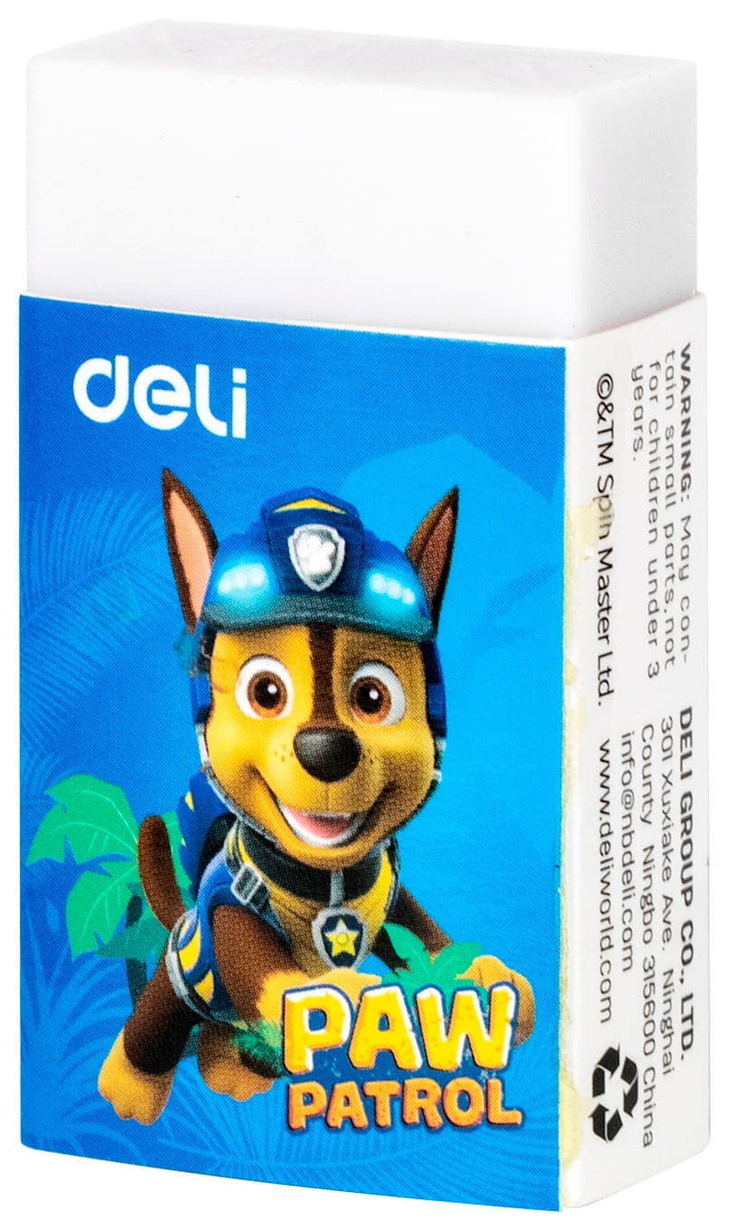 Ластик Deli Paw Patrol EH308 45х25х12мм ПВХ ассорти картонный дисплей (1шт) - фото 2