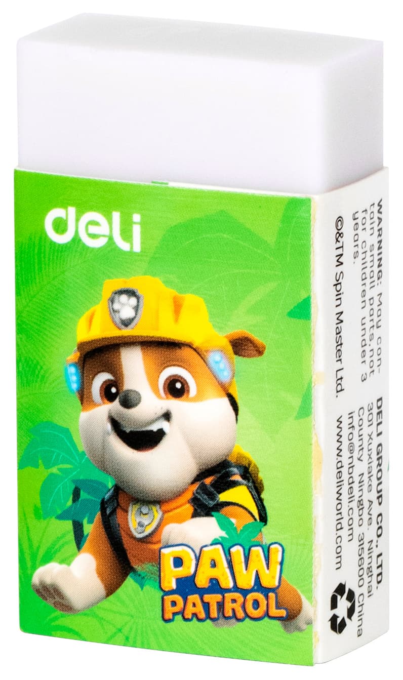 Ластик Deli Paw Patrol EH308 45х25х12мм ПВХ ассорти картонный дисплей (1шт) - фото 5