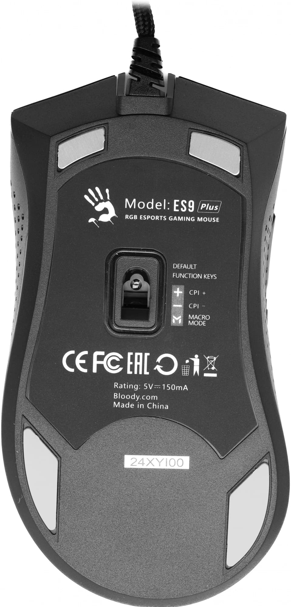 Мышь A4Tech Bloody ES9 Plus черный оптическая 10000dpi USB 7but - фото 3