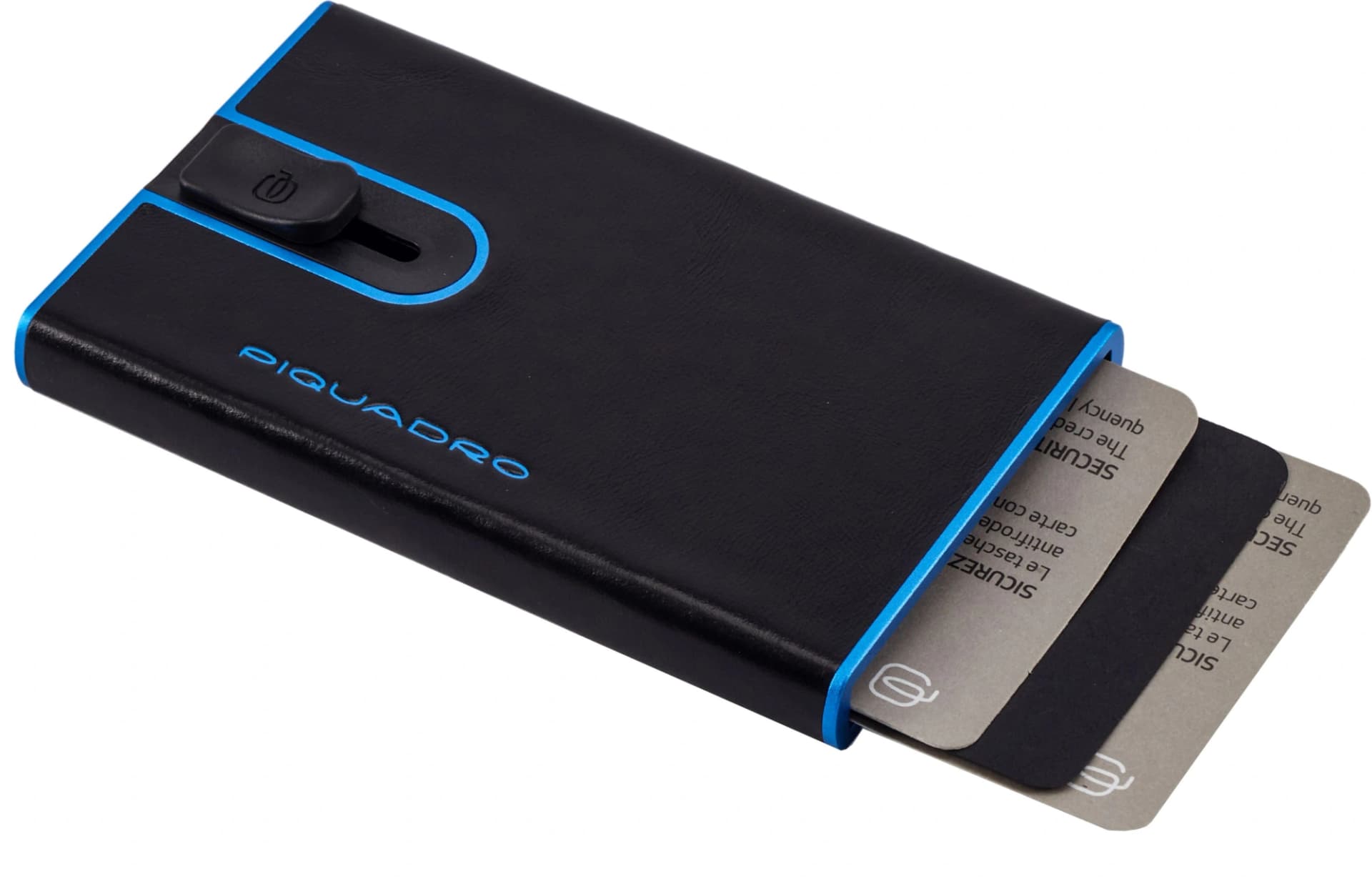 Набор подарочный мужской Piquadro Blue Square CUBOX15B2R/N ремень/чехол для кредитных карт 125х3.5см черный натур.кожа - фото 5