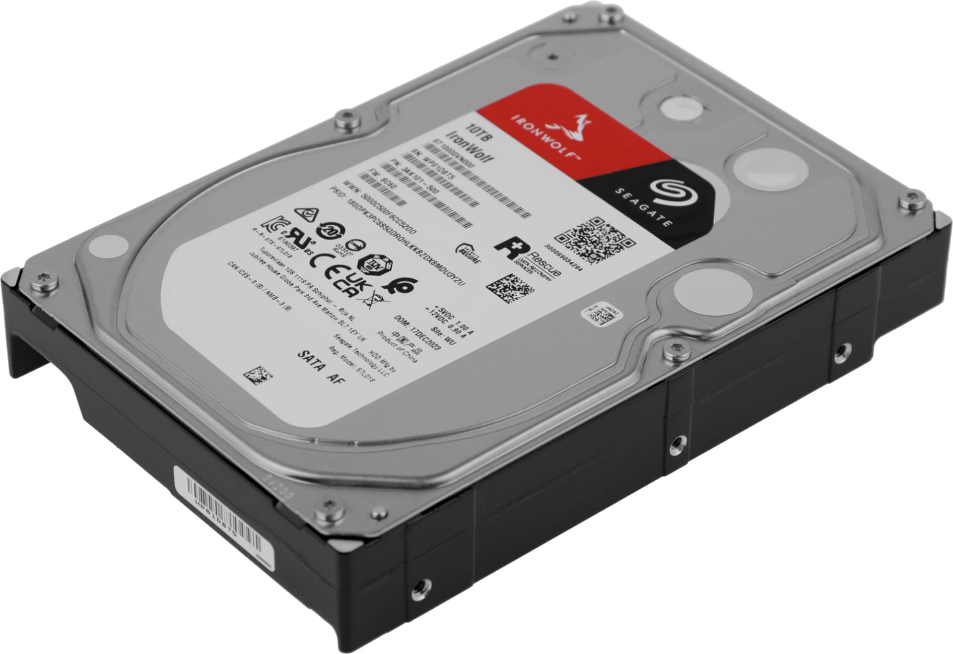 Жесткий диск Seagate SATA-III 10TB ST10000VN000 NAS Ironwolf 512E (7200rpm) 256Mb 3.5" - фото 4