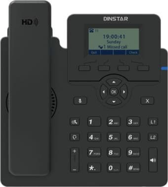 Телефон IP Dinstar C60SP черный - фото 2
